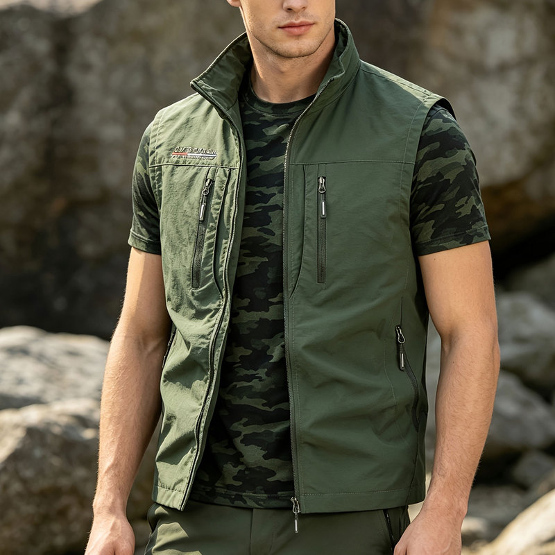 Outdoor Sport Jacket Men - Erkek Yelek Ceket, Koşu Ceketi, Kolsuz