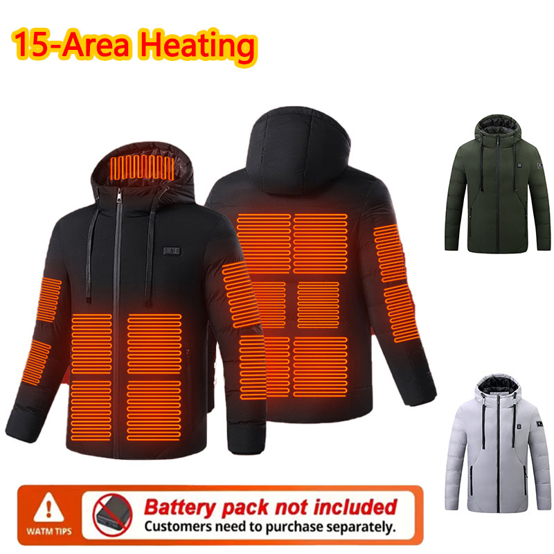 15 Bölge Isıtmalı Kışlık Kapüş - Outdoor Sport Jacket Men incelemesi ve fiyatı